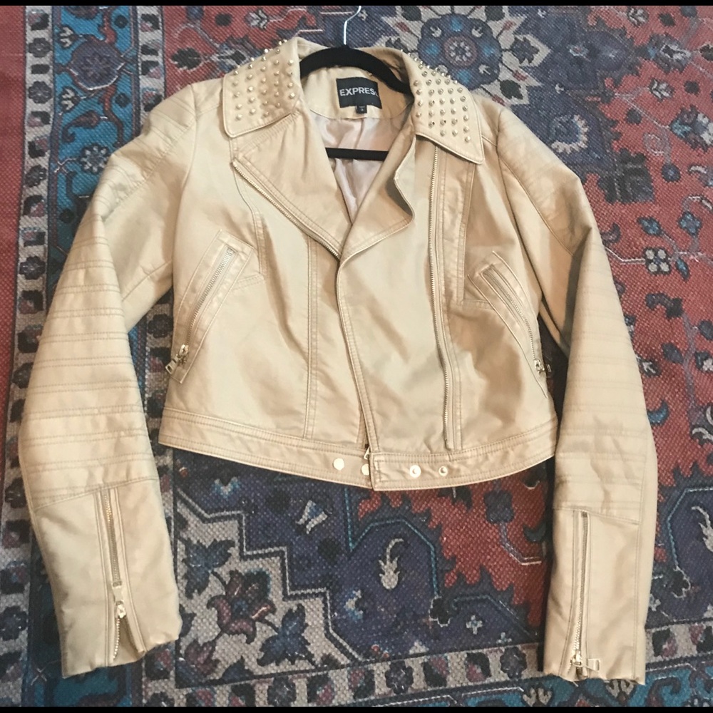 Express Studded Leather Jacket - image 2